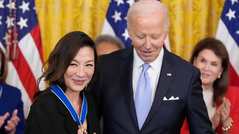 President Joe Biden awards the nation's highest civilian honor, the...